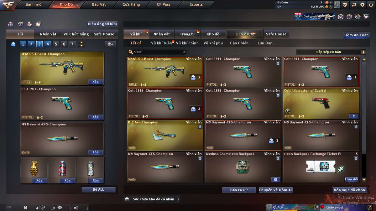 shop acc cf uy tin gia re